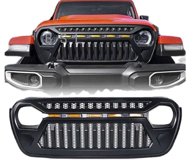 Jeep Wrangler LED Grill With Built-In Lights