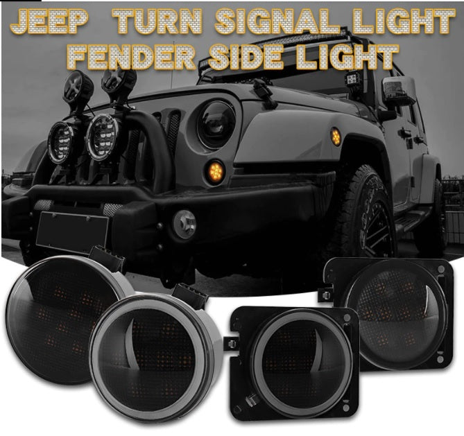 Jeep Wrangler LED Side Light / Turn Signal - Led Light RM Original Headlights