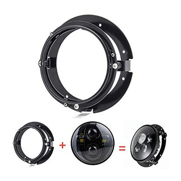 Motorcycle Headlight Mounting Ring Kit - Led Light RMOriginal LED Headlight Adapters