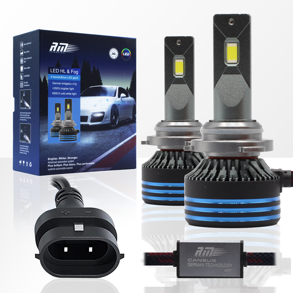 High-Power White LED Headlight & Fog Light Bulbs - 9012 -Led light RM  Original Headlights