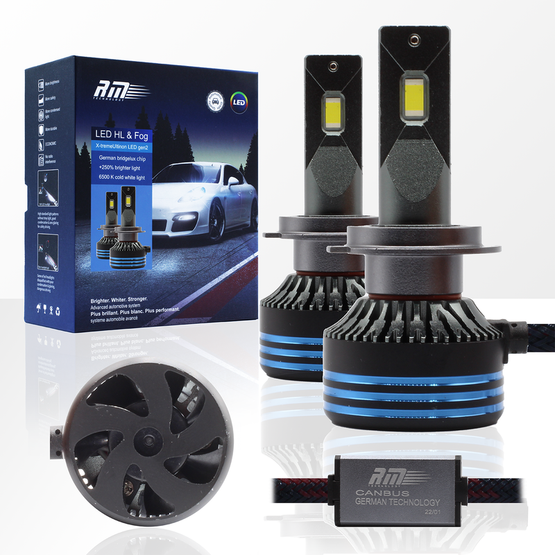 High-Power White LED Headlight & Fog Light Bulbs - H1 - Led light RM  Original Headlights