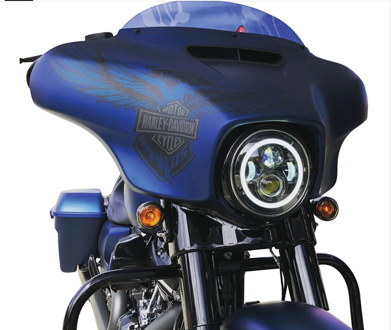 LED Halo & Flashing Motorcycle Headlight - 1pc - Led Light RM Original LED Headlights